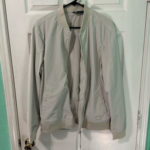 Zara White Opal Bomber Jacket, Size Large. Brand New.